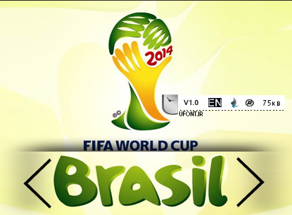 دانلود فونت اورجینال جام جهانی 2014 - پیشنمایش