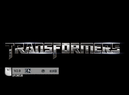 دانلود فونت فیلم transformers (تبدیل شوندگان)