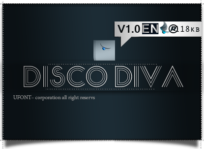 فونت لاتین disco diva