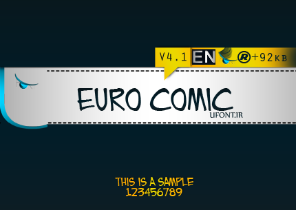 فونت لاتین euro comic