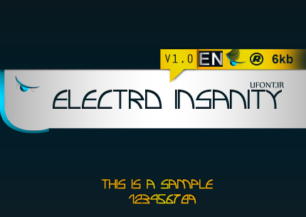 فونت لاتین electro insanty