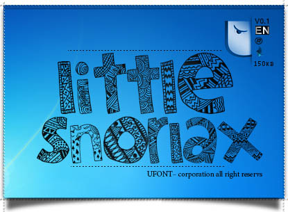 فونت لاتین Little Snorax