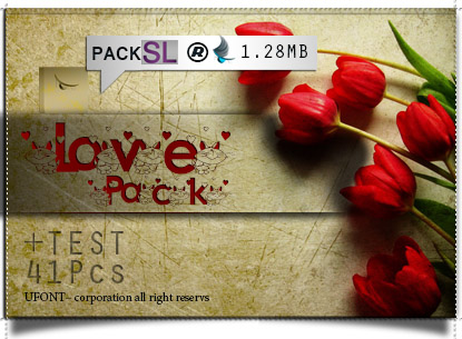 مجموعه فونت سمبل Love Pack