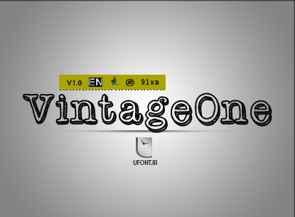دانلود فونت لاتین vintageone