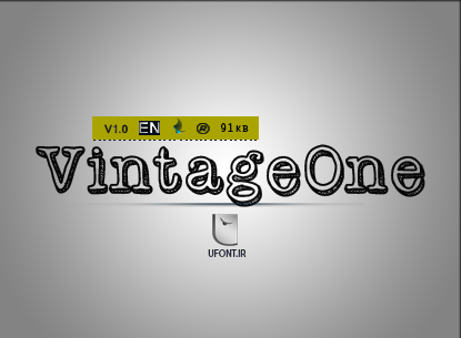 فونت لاتین vintageOne