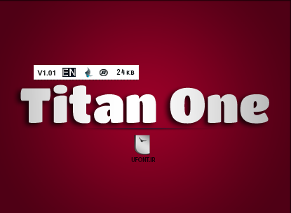 دانلود فونت لاتین Titan One