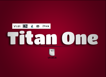 فونت لاتین Titan One