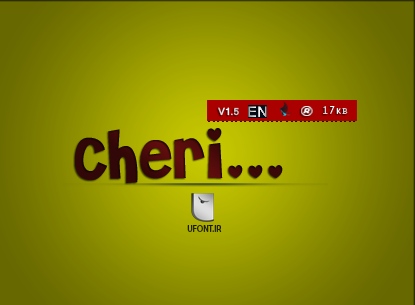 دانلود فونت لاتین Cheri