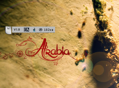 دانلود فونت لاتین Arabia