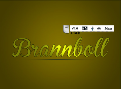 دانلود فونت لاتین Brannboll