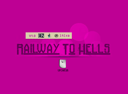 پیش نمایش فونت لاتین font railway to hells