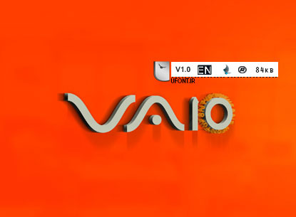 دانلود فونت اورجینال Vaio