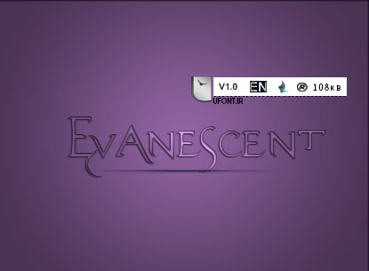 پیش نمایش فونت evanescent