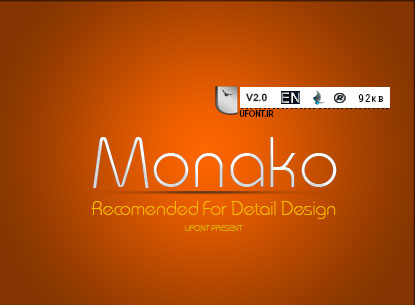 دانلود فونت لاتین MonaKo