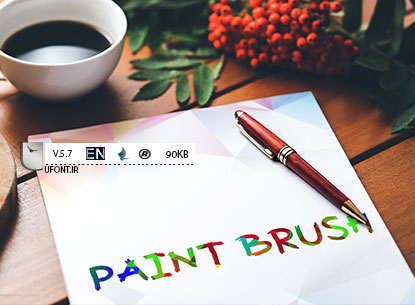 فونت لاتین Paint Brush