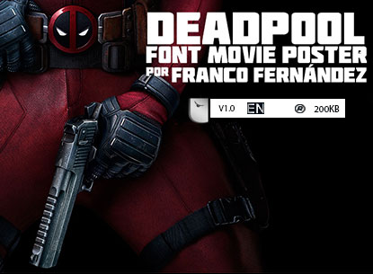 دانلود فونت پوستر فیلم Dead Pool