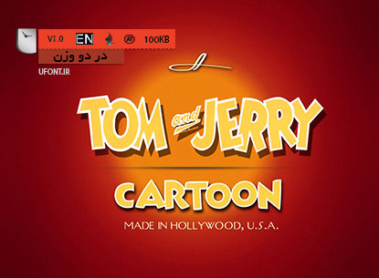 دانلود فونت لاتین tom and jerry