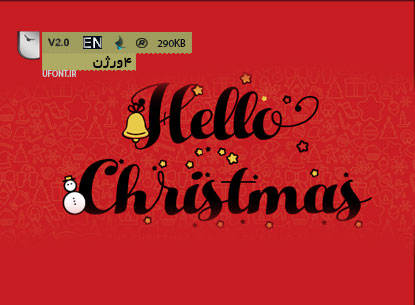 دانلود مجموعه فونت و آیکن hello christmas