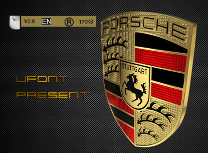 دانلود فونت لاتین Porsche