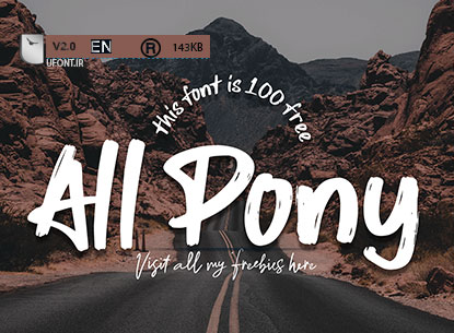دانلود فونت لاتین All Pony